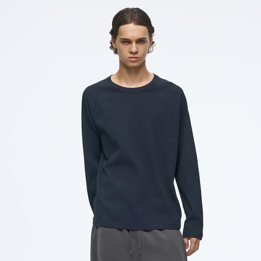 WassupHouse25华夫格插肩长袖 商品图0