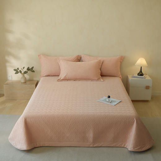 自然醒轻奢高支浮雕立体提花单件床盖HS 商品图8