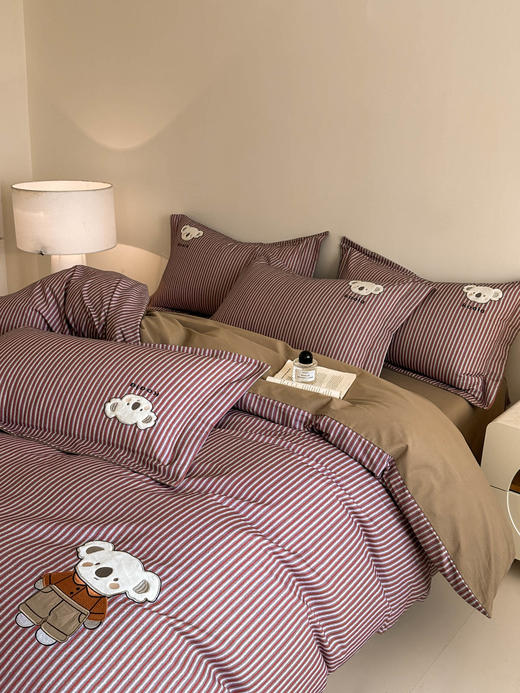 自然醒全棉磨毛卡通刺绣四件套HS 商品图9