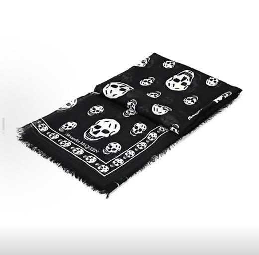 Alexander McQueen  经典莫代尔骷髅围巾 商品图1