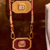 订购8周到｜MYA-BAY-BURGUNDY YUCATAN-暗红色 珐琅 吊坠 项链［比利时设计师］ 商品缩略图2