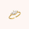 订购8周到｜MYA-BAY-FELICITY-金色 锆石 细戒指［比利时设计师］ 商品缩略图0