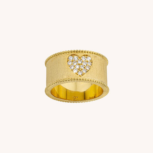 北京仓｜MYA-BAY-HEART CROWN-金色 宽面 心形 锆石 戒指［比利时设计师］ 商品图2