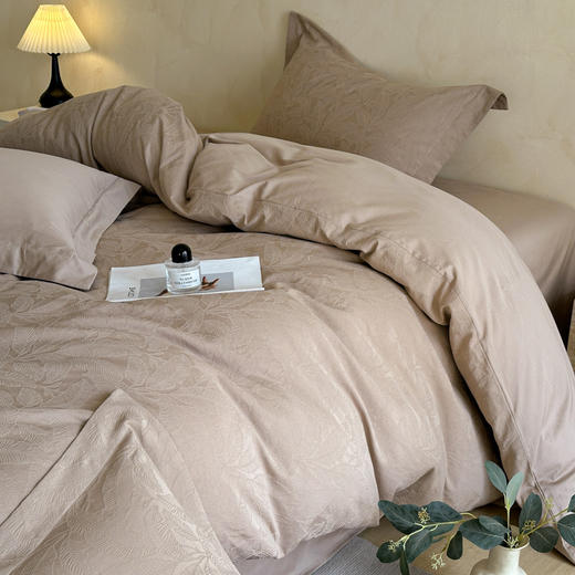 自然醒轻奢高支浮雕立体提花单件被套HS 商品图10