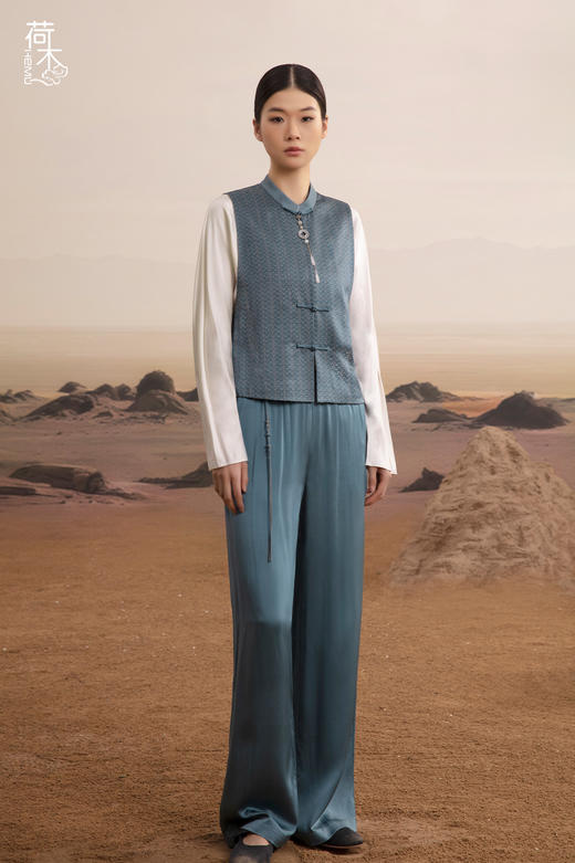 荷木HEMU丨世毋极锦纹·马甲 商品图1