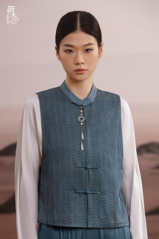 荷木HEMU丨世毋极锦纹·马甲 商品图0