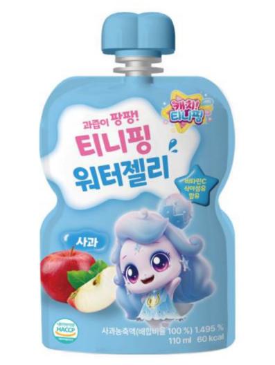 苹果味吸吸果冻110ml티니핑 워터젤리_사과맛(빛나핑) 110ml 商品图0