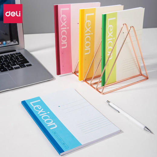 得力笔记本60张软面抄A5无线胶装记事本7653办公软抄学生/本 商品图2