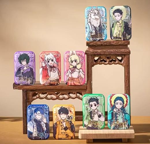 非人哉 风华绮匣 马口铁徽章 吧唧 8包/盒 国谷 商品图0