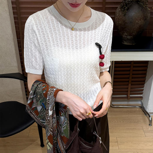 良木礼绵羊毛上衣（胸针）（Q2584305） 商品图3