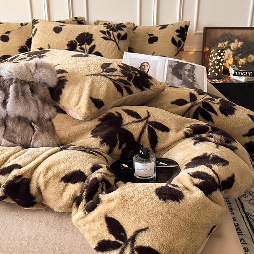 【换季出清】自然醒美拉德风格兔毛系列单被套QJ 商品图4