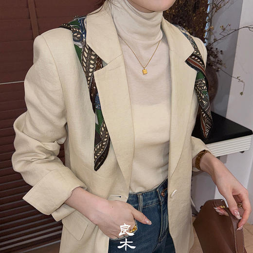 【特价不退不换】良木礼亚麻外套（Q2582154） 商品图4