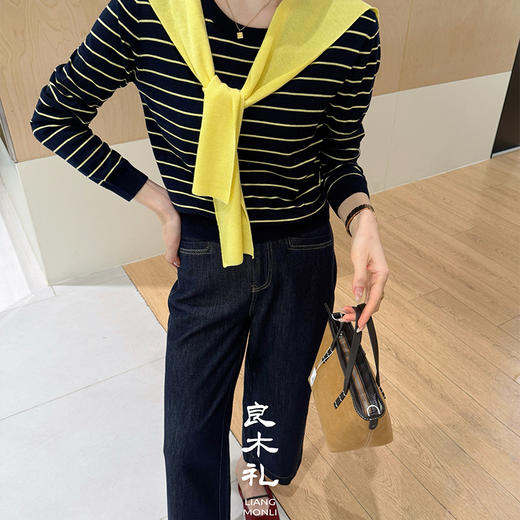 良木礼九分直筒裤（小橙子）（Q258110） 商品图5