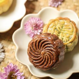 生态手工流心月饼&酥皮月饼