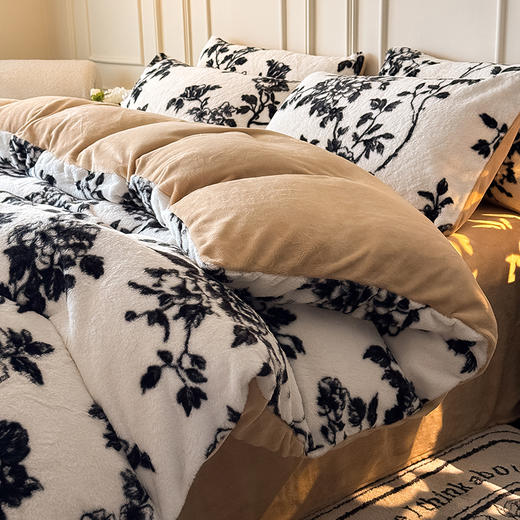 【换季出清】自然醒美拉德风格兔毛系列四件套QJ 商品图8