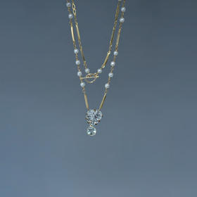 订购4周到｜Monshiro-hanamizuki-水晶 山茱萸 项链［日本设计师］