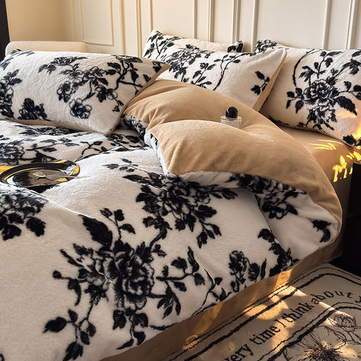 【换季出清】自然醒美拉德风格兔毛系列四件套QJ 商品图10