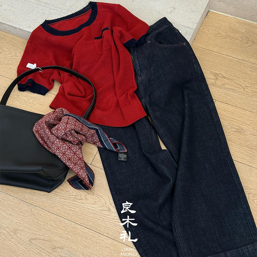 良木礼直筒阔腿裤（小柿子）（Q2584138） 商品图4