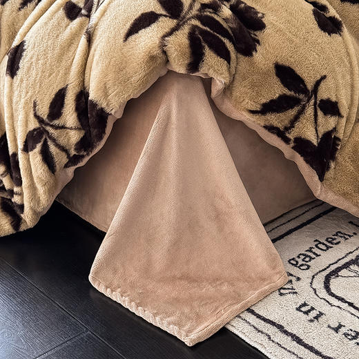 【换季出清】自然醒美拉德风格兔毛系列单被套QJ 商品图11