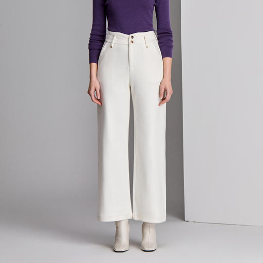 EITIE爱特爱高腰H型通勤时尚气质长裤8405107 商品图3