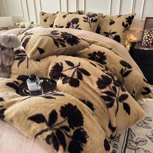 【换季出清】自然醒美拉德风格兔毛系列单被套QJ 商品图6