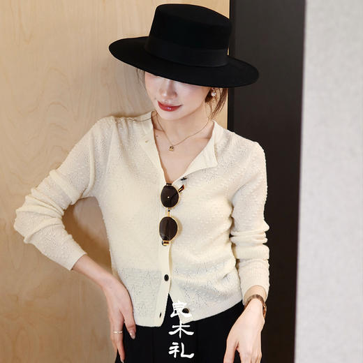 良木礼羊毛开衫(Q258301) 商品图0