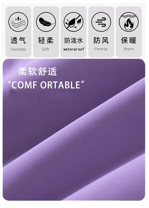 现货秒发 臣禾	【莫奈紫外套】小个子连帽休闲冲锋衣	JZ251010475 商品图13