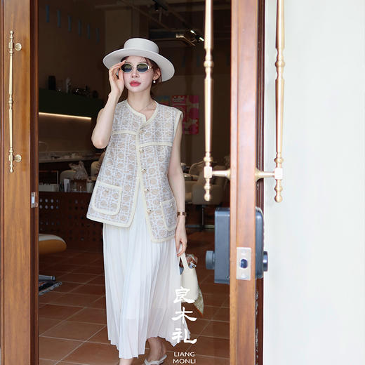 【部分现货】良木礼腰头褶皱半裙（Q2584173F） 商品图0