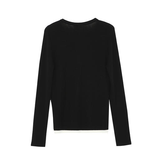 VIMAGE纬漫纪假两件修身显瘦羊毛针织衫V2401104 商品图7