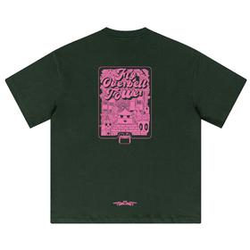 VANQ RIDGE万重飞跃钟楼款T恤墨绿/灰/荧光绿