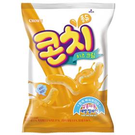克丽安芝士味膨化条66g크라운 콘치 치즈크림