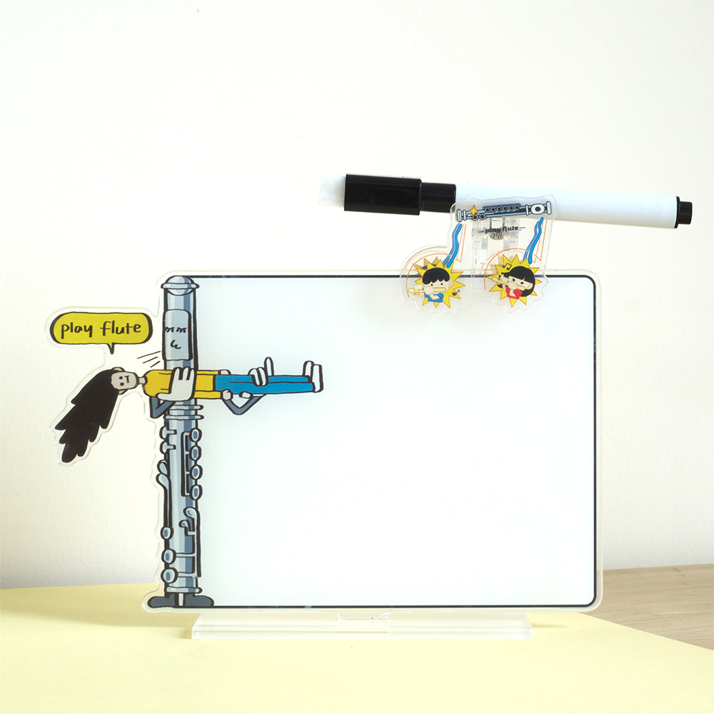 In-flute-nity 亚克力写字板 定制立牌 透明提示牌