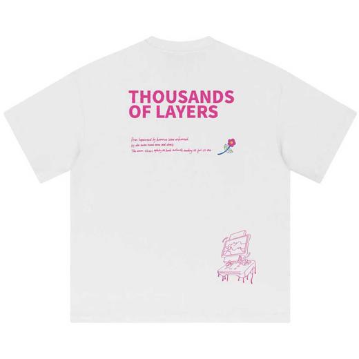 VANQ RIDGE万重M4P魔术贴版T恤-白/黑/米白/紫 商品图0