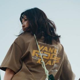 VANQ RIDGE万重创始纪念款T恤黄沙色/白色