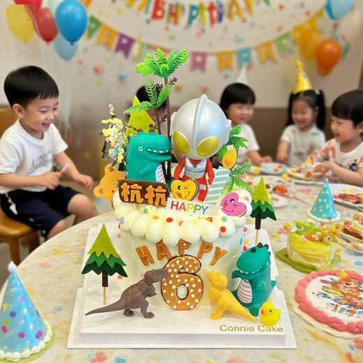 🦖✨ 奥特曼VS恐龙·酷炫翻糖蛋糕 商品图2