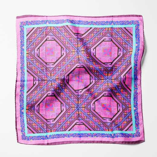 深山集市 苗族几何纹丝巾 商品图3