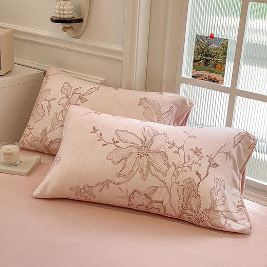 【换季出清】自然醒A版纯棉磨毛B版高克重牛奶绒系列单被套QJ 商品图11