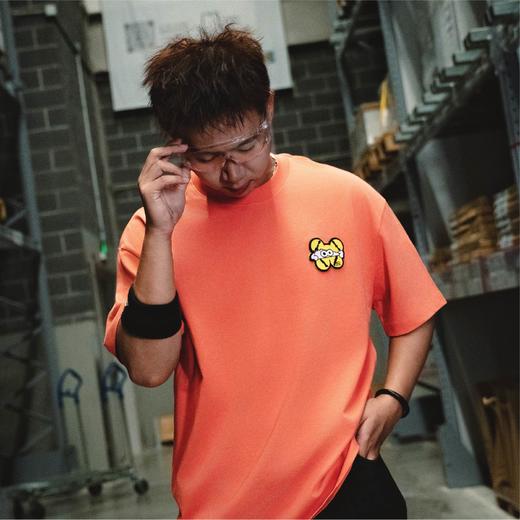 VANQ RIDGE万重飞跃钟楼魔术贴款T恤-橙/墨绿 商品图9