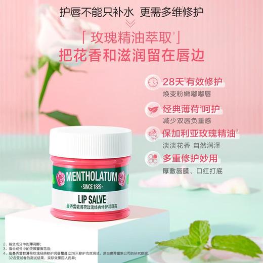 曼秀雷敦 薄荷玫瑰味修护润唇霜 9g 商品图2