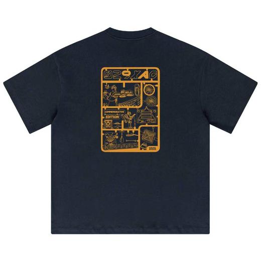 VANQ RIDGE万重解构钟楼T恤-蓝/黑 商品图1