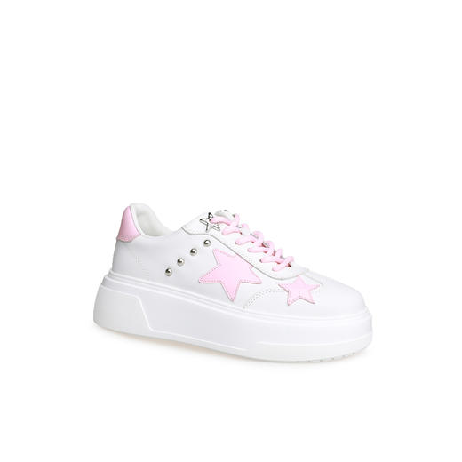 豪麟名鞋迪嘉女鞋牛皮革时尚休闲鞋DJJGA52WX017白色 商品图0