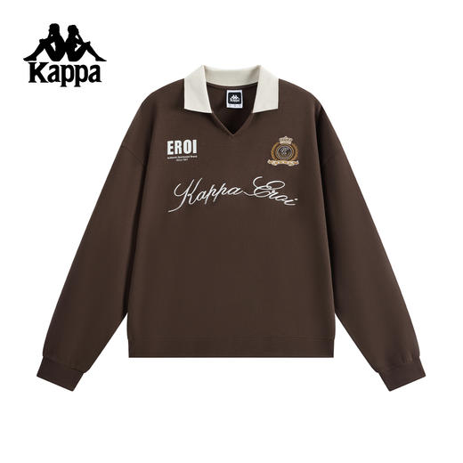 Kappa 25年秋季新款 休闲翻领针织套头衫女K0F82WT07 商品图1