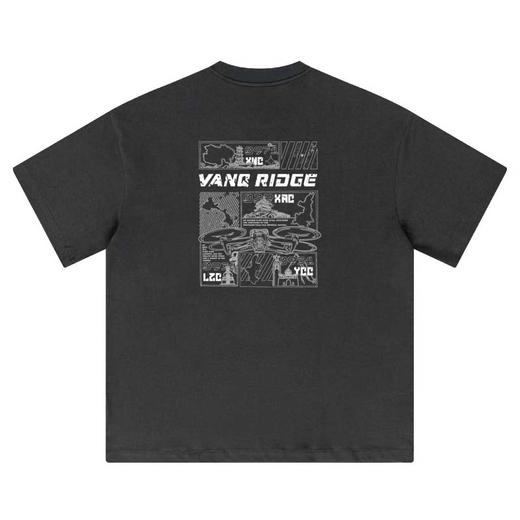 VANQ RIDGE万重基础款T恤-粉/灰/浅灰 商品图3