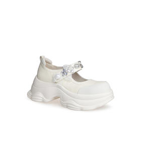 豪麟名鞋奥莱迪嘉女鞋牛移膜革深口鞋DJMEO52WS203白色  原价1960元