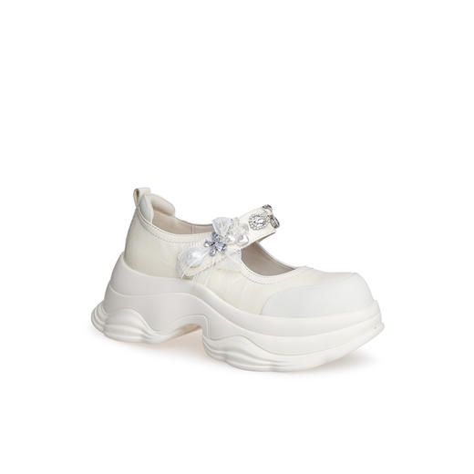 豪麟名鞋奥莱迪嘉女鞋牛移膜革深口鞋DJMEO52WS203白色  原价1960元 商品图0