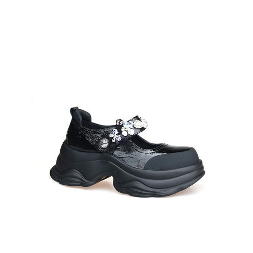 豪麟名鞋奥莱迪嘉女鞋牛移膜革深口鞋DJMEO52WS203黑色  原价1960元 商品图0