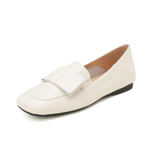 西村名物秋季新款舒适软底软面薄底平跟防滑深口单鞋乐福鞋T24CM37971 商品图9