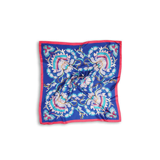 深山集市 苗族破线植物花纹丝巾 商品图4