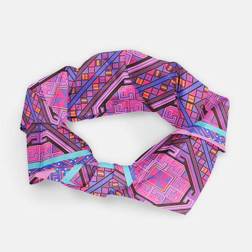 深山集市 苗族几何纹丝巾 商品图2