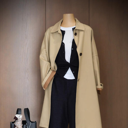 【部分现货】良木礼长绒棉风衣（67010） 商品图0